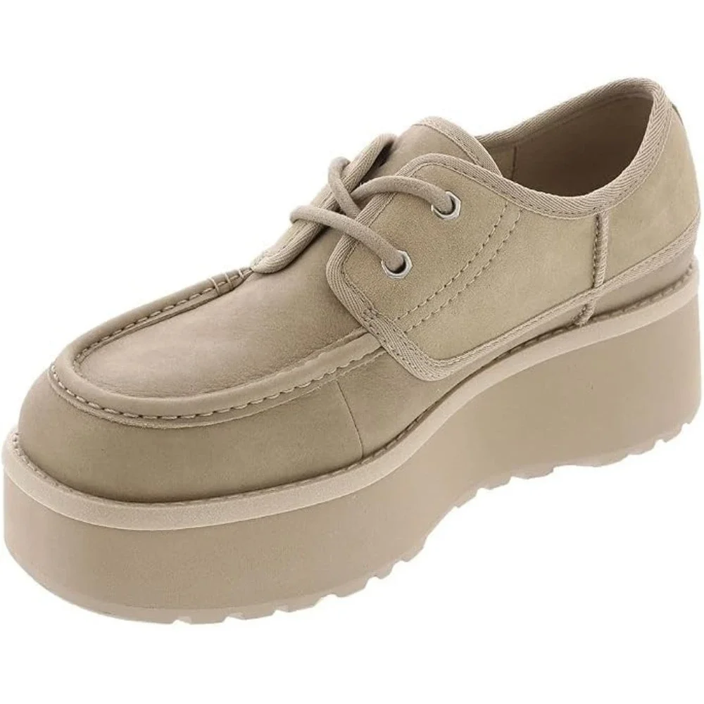 UGG Cityfunc Platform Derby Shoes Women's 9.5 Water Resistant Suede NEW